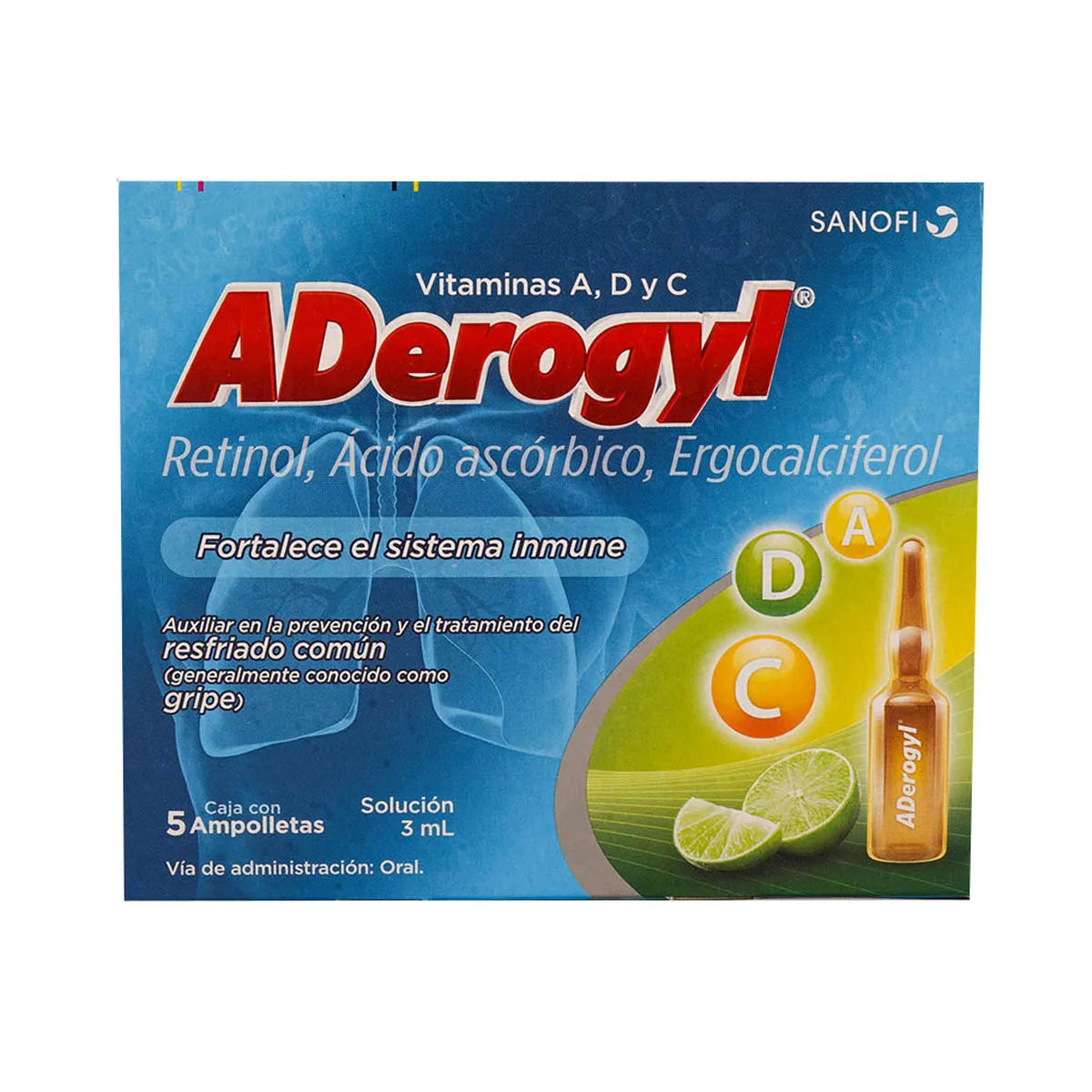 ADEROGYL 15 BX/5 AMPS 3ML