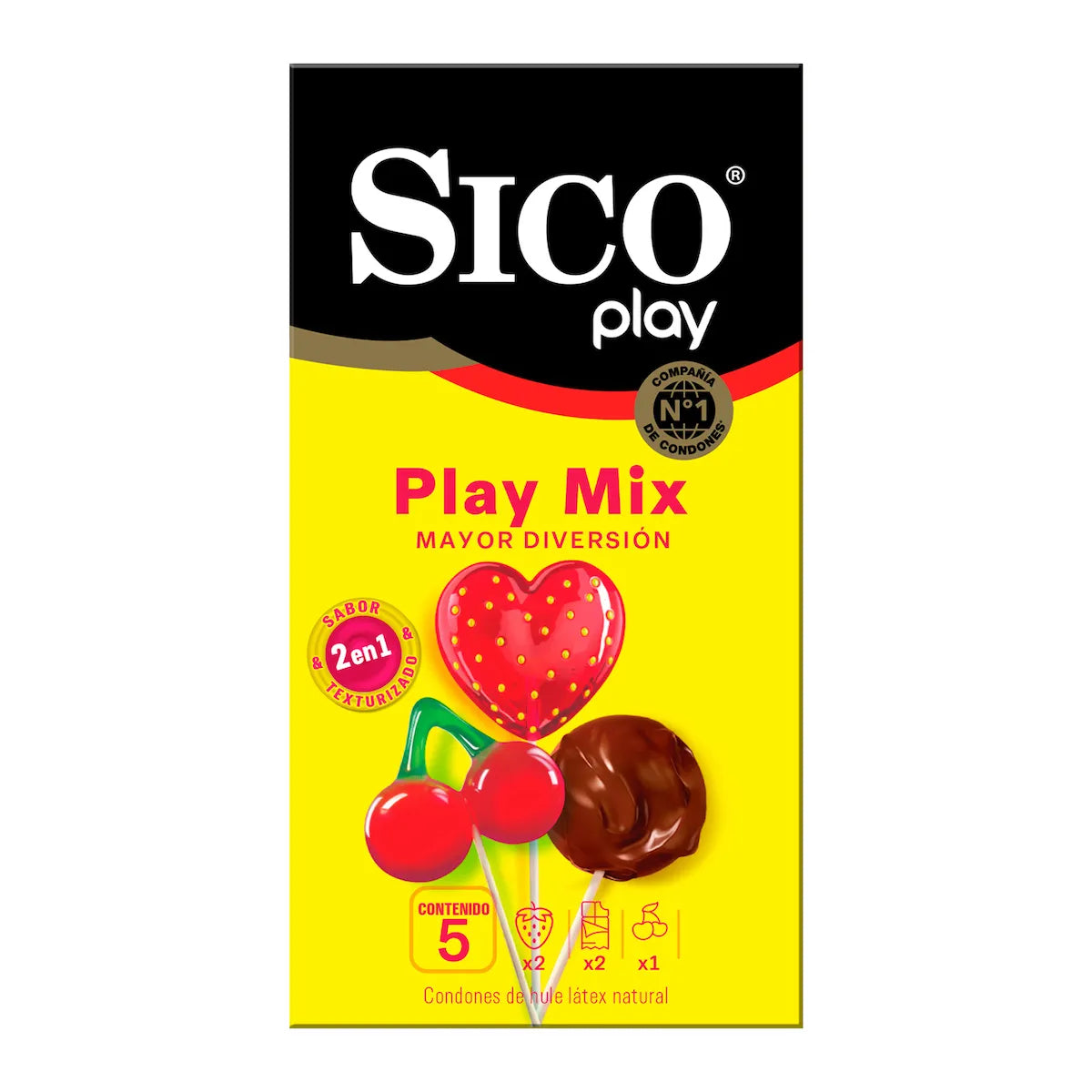 PRESERVATIVO SICO PLAY MIX 5 PIEZAS