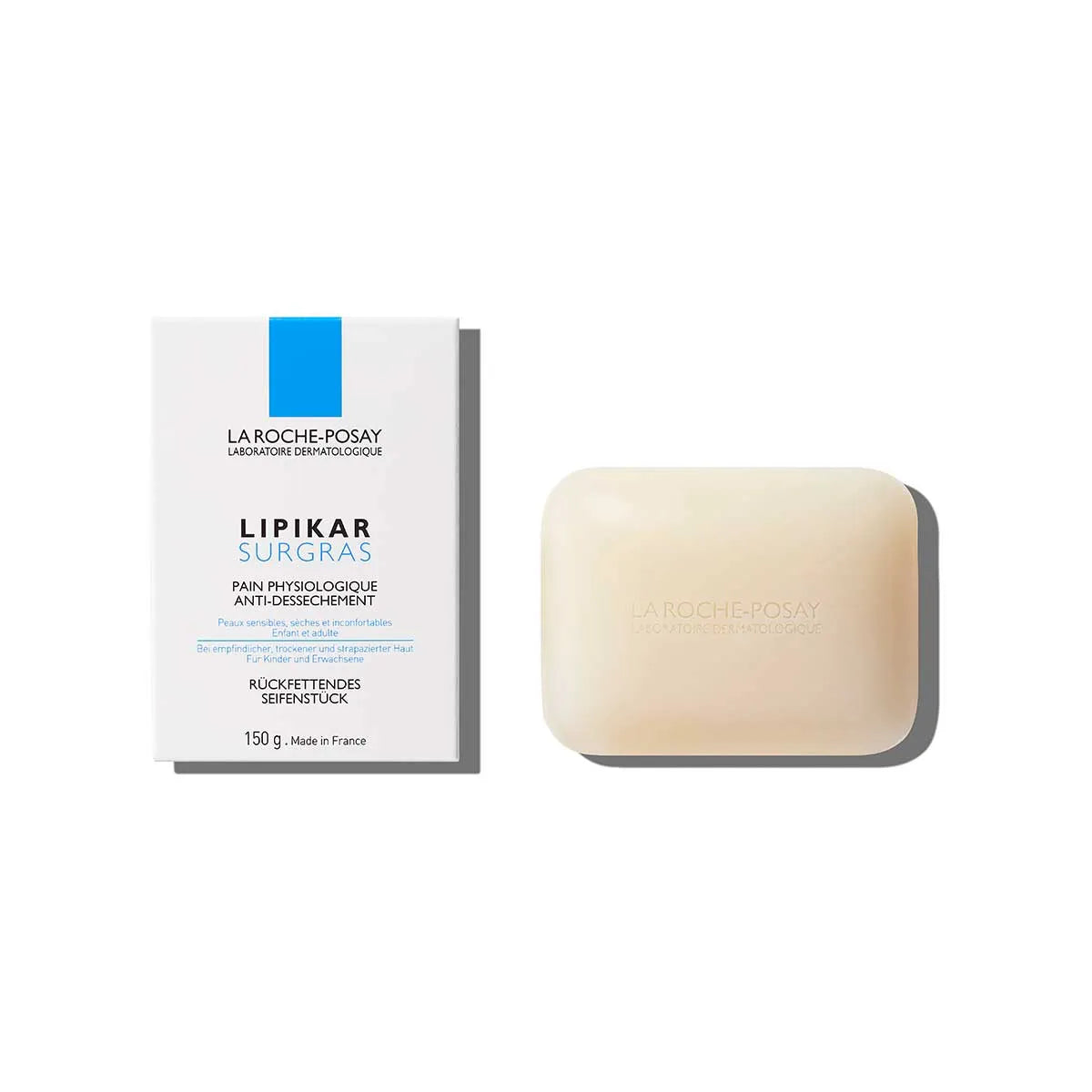LIPIKAR SURGRAS ANTI-DRYNESS SOAP 150G FOR FACE AND BODY