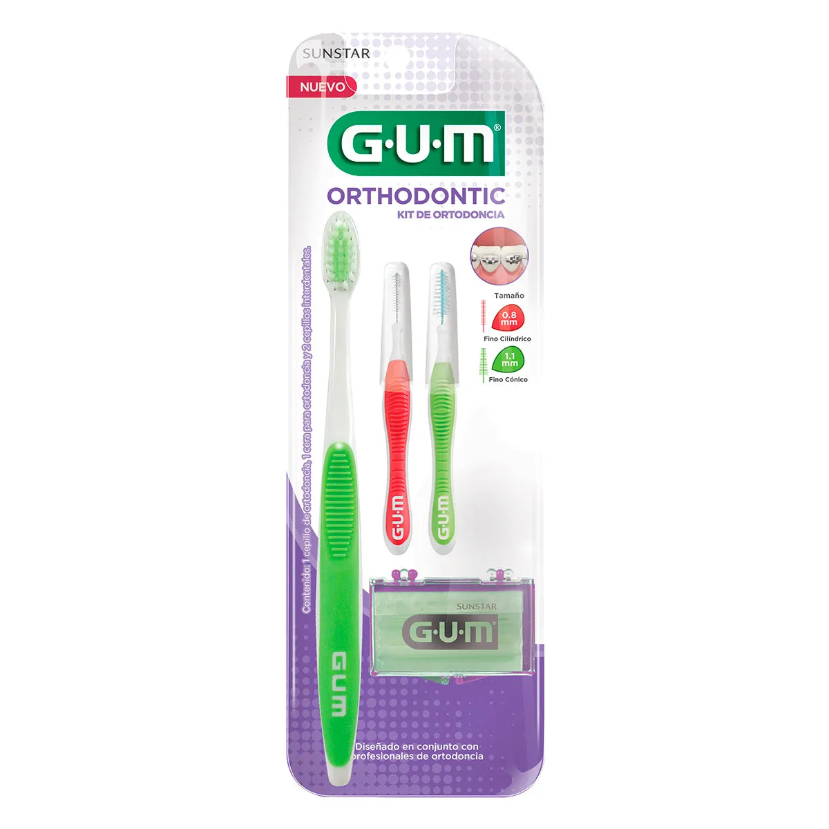 KIT ORTODONCIA GUM 4PIEZAS