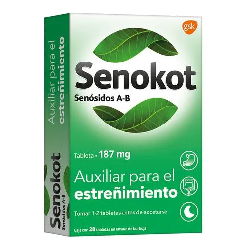 SENOKOT (SENNOSIDES A-B) 187MG 28TABLETS