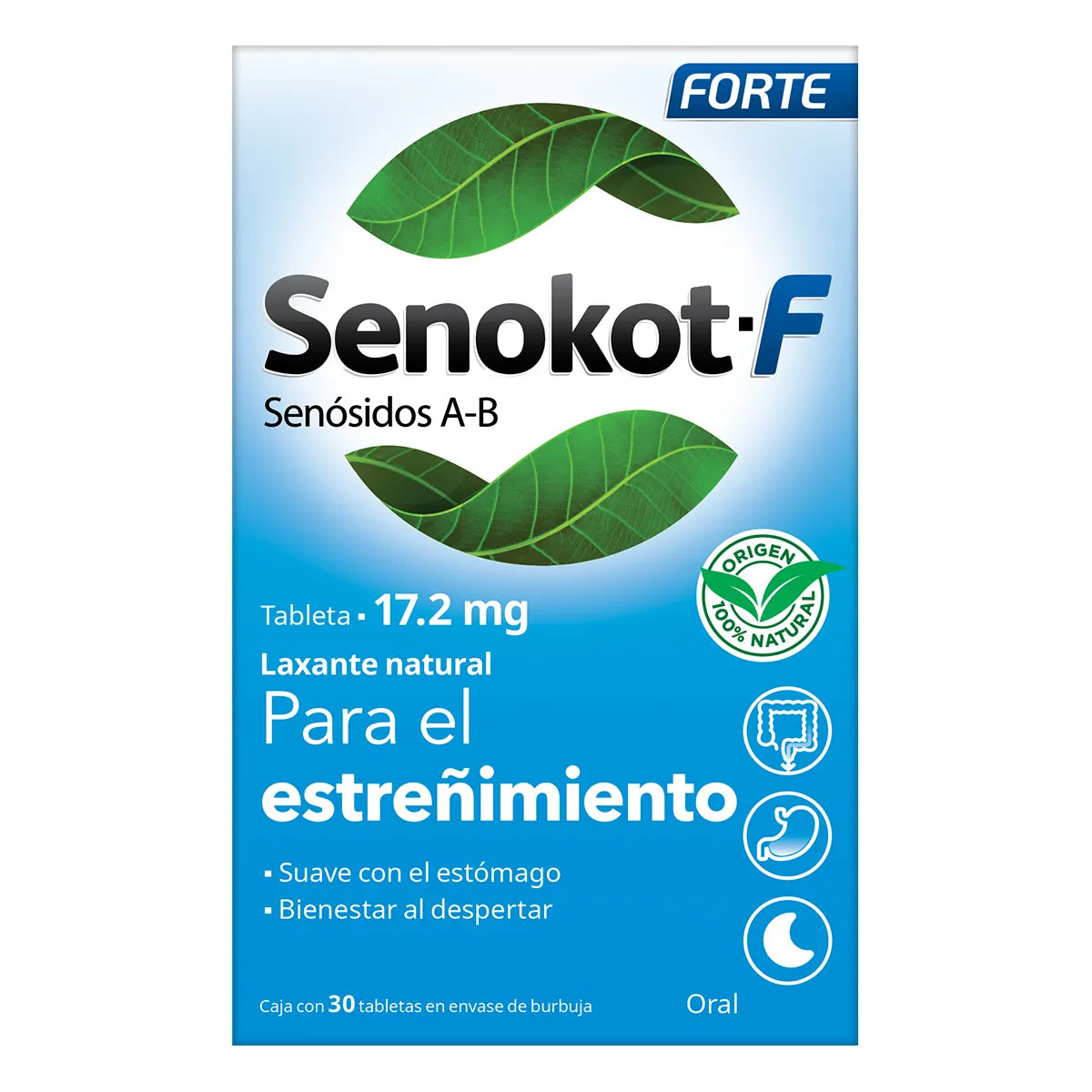 SENOKOT-F (SENNOSIDES A-B) 17.2MG 30TABLETS