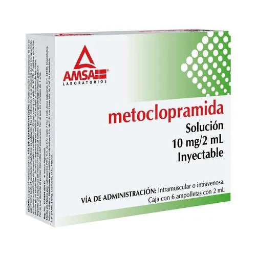 METOCLOPRAMIDE 10MG/2ML 6 AMPOULES AMSA