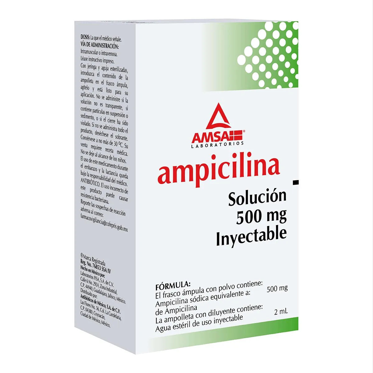 AMPICILLIN INJECTION SOLUTION 500MG