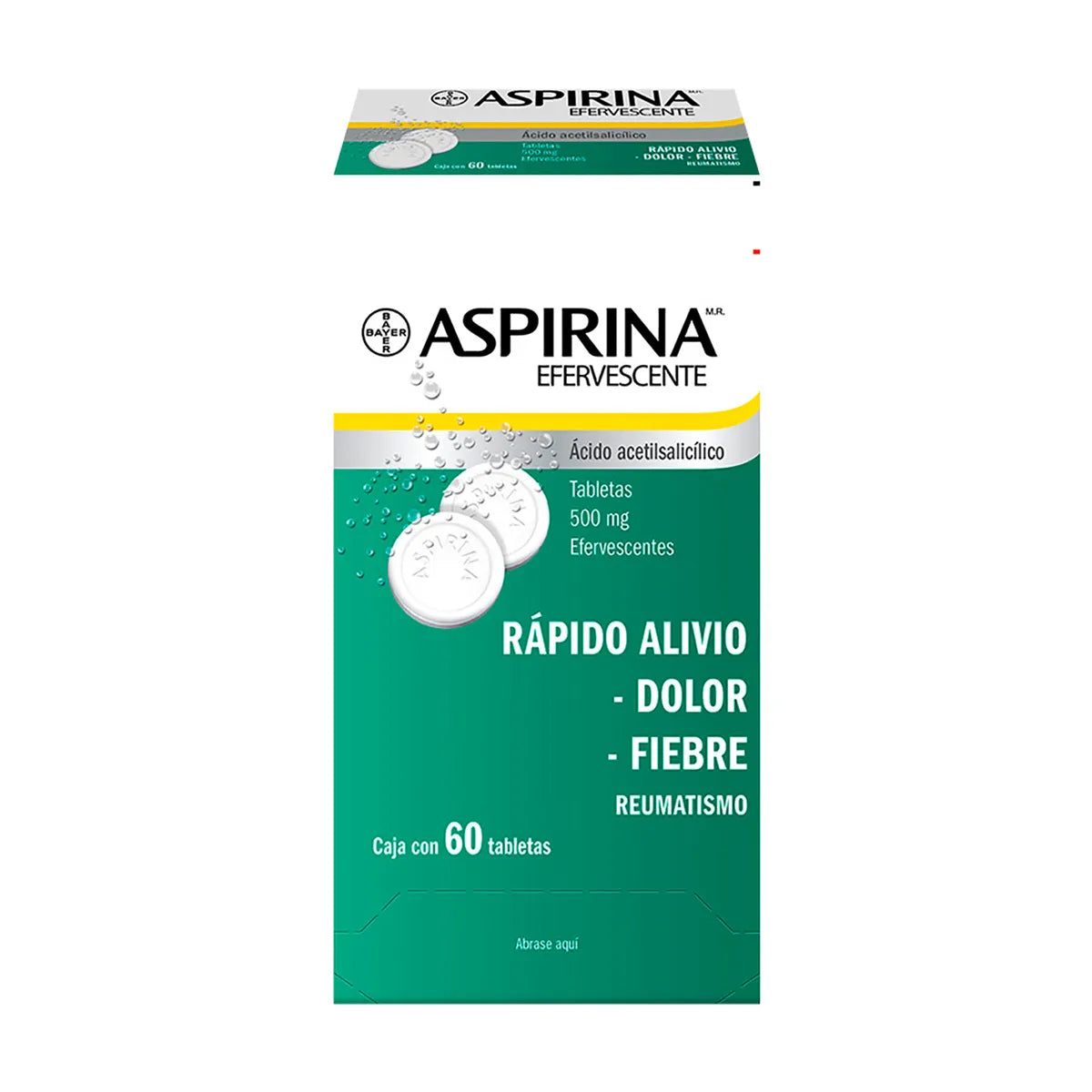 EFFERVESCENT ASPIRIN (ACETYLSALICYLIC ACID) 500MG 60 TABLETS