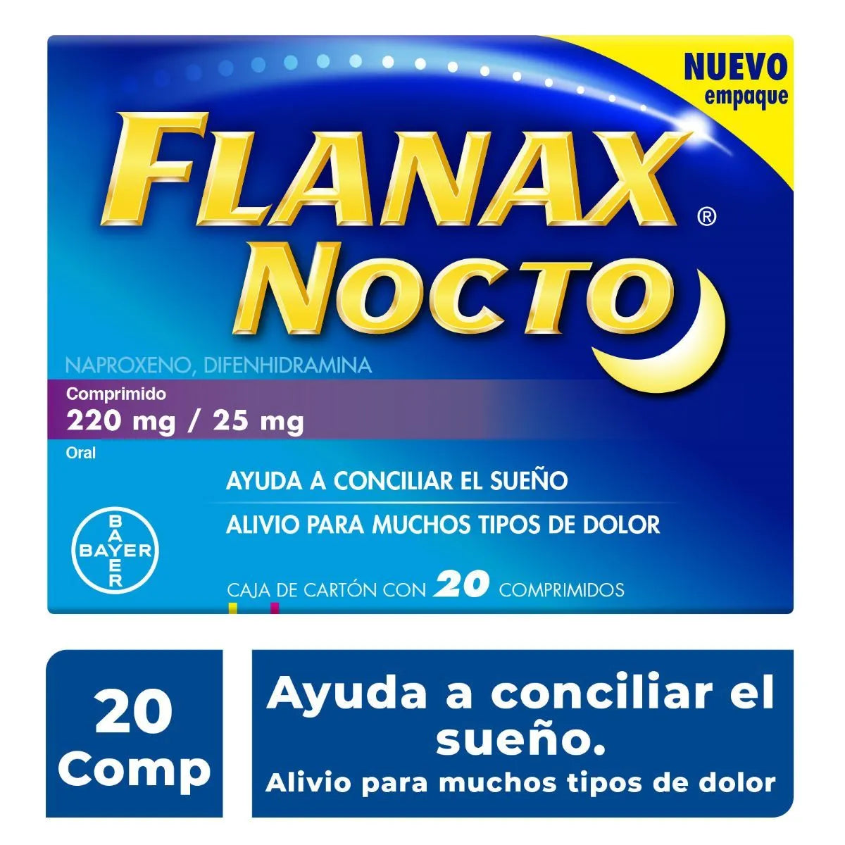 FLANAX NOCTO 220/25MG 20 COMPRIMIDOS