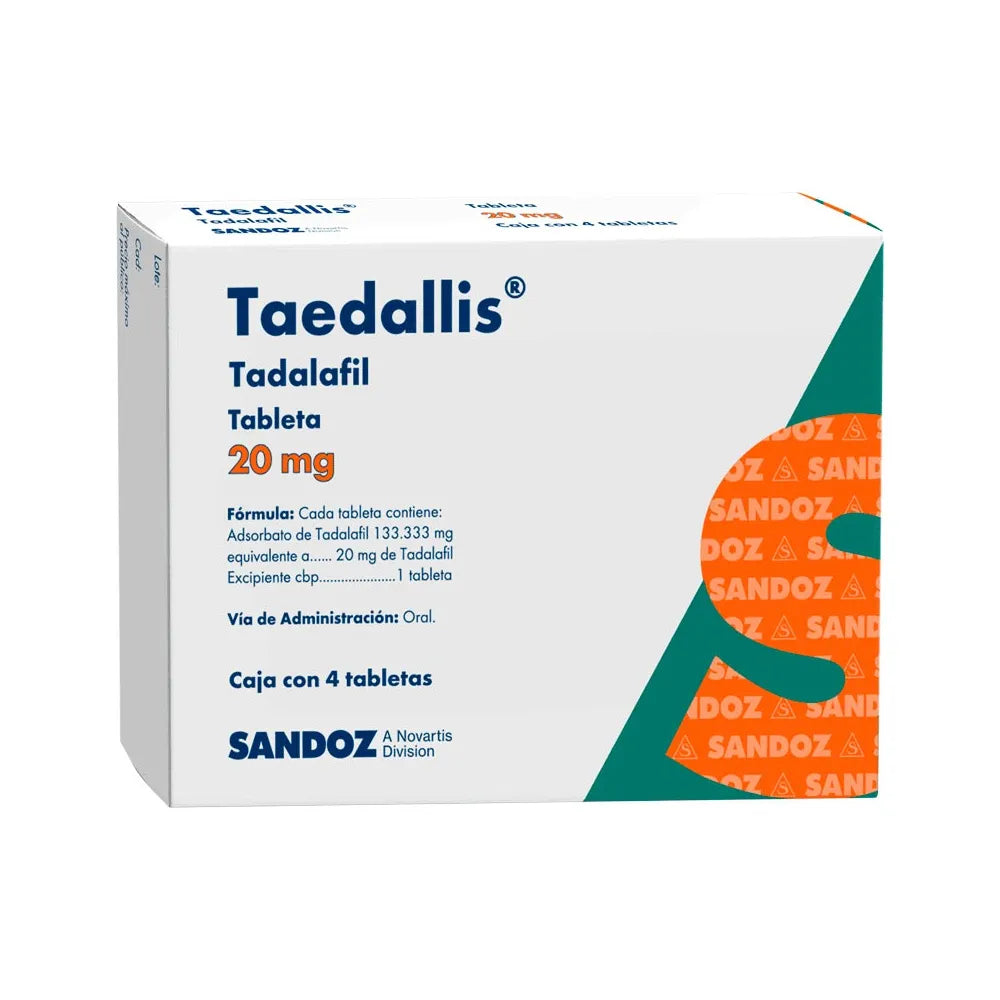 TADALAFIL 20MG 4 TABLETS