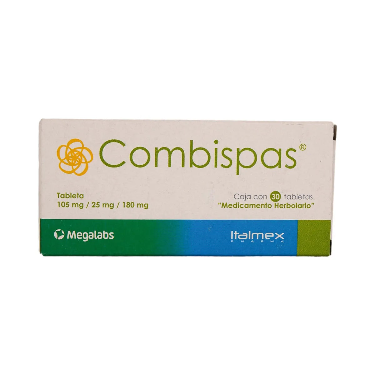 COMBISPAS (HERBAL MEDICINE) 105MG/25MG/180MG 30TAB