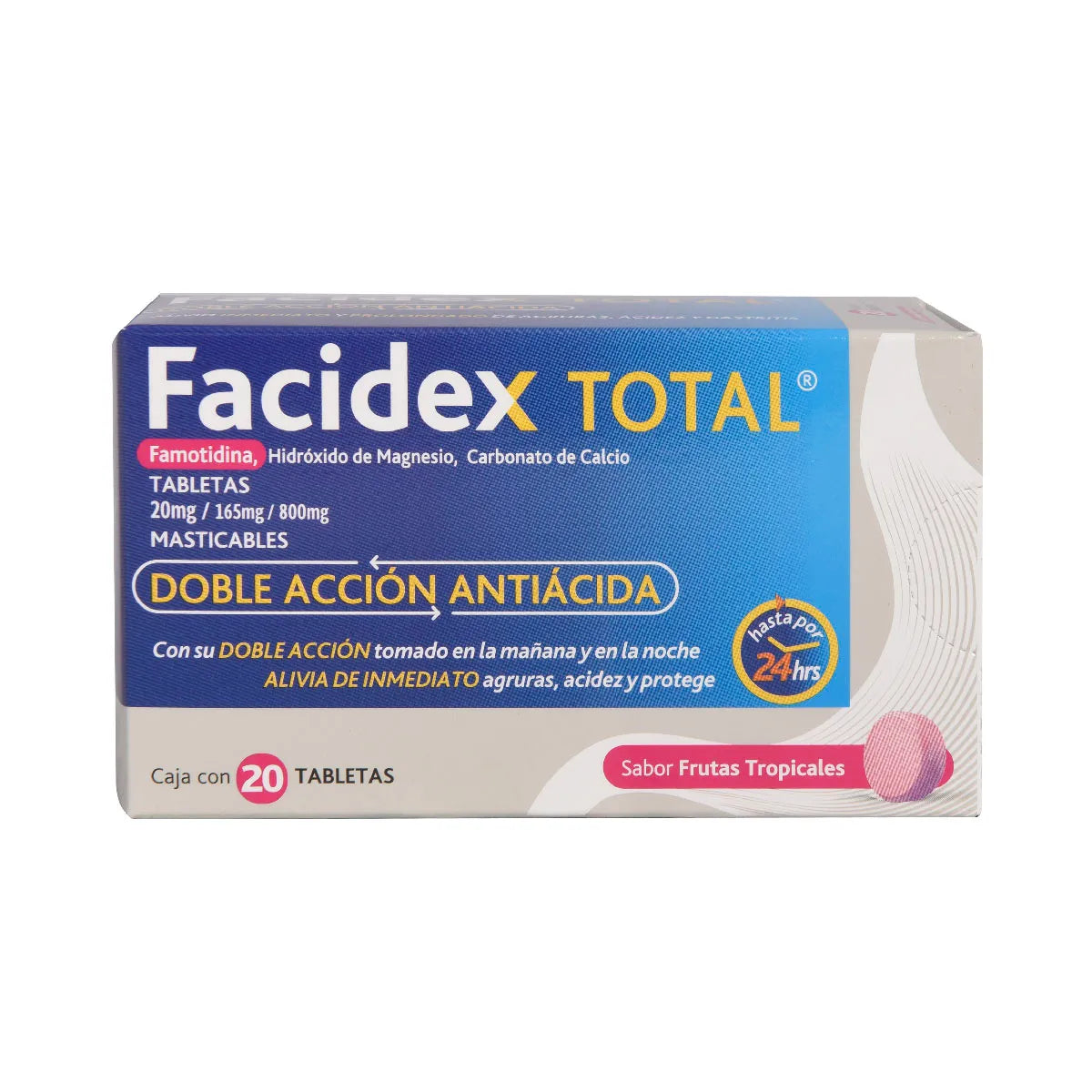 FACIDEX 20 CHEWABLE TROPICAL TABLETS 20MG
