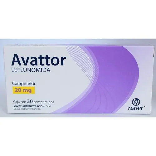 AVATTOR (LEFLUNOMIDE) 20MG 30 TABLETS