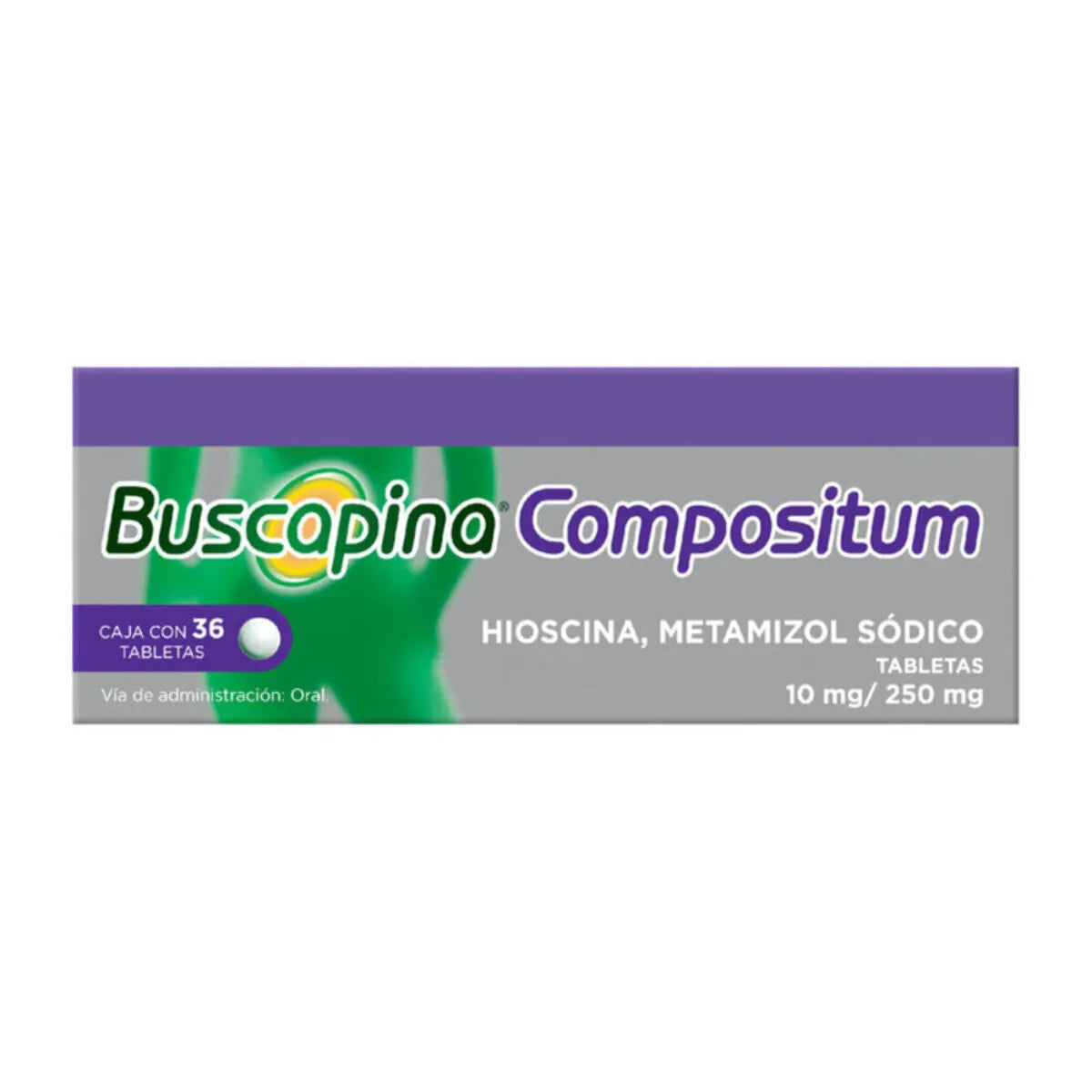 BUSCAPINA COMPOSITUM (HYOSCINE/METAMIZOLE SODIUM) 10MG/250MG 36 TABLETS