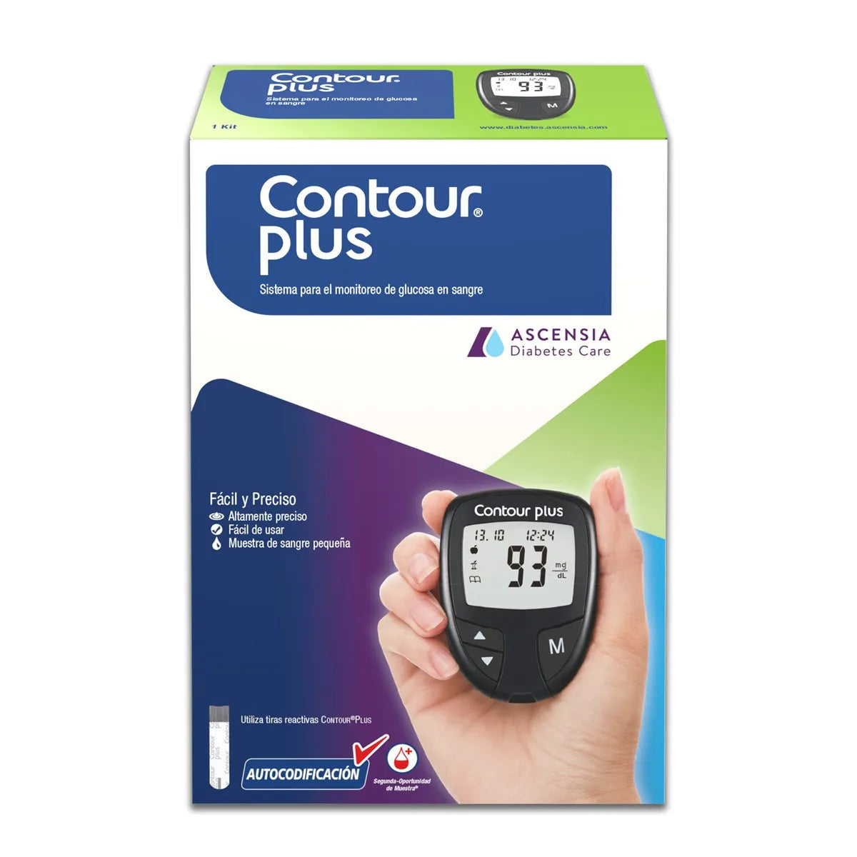 CONTOUR PLUS BLOOD GLUCOSE MONITORING SYSTEM 1KIT