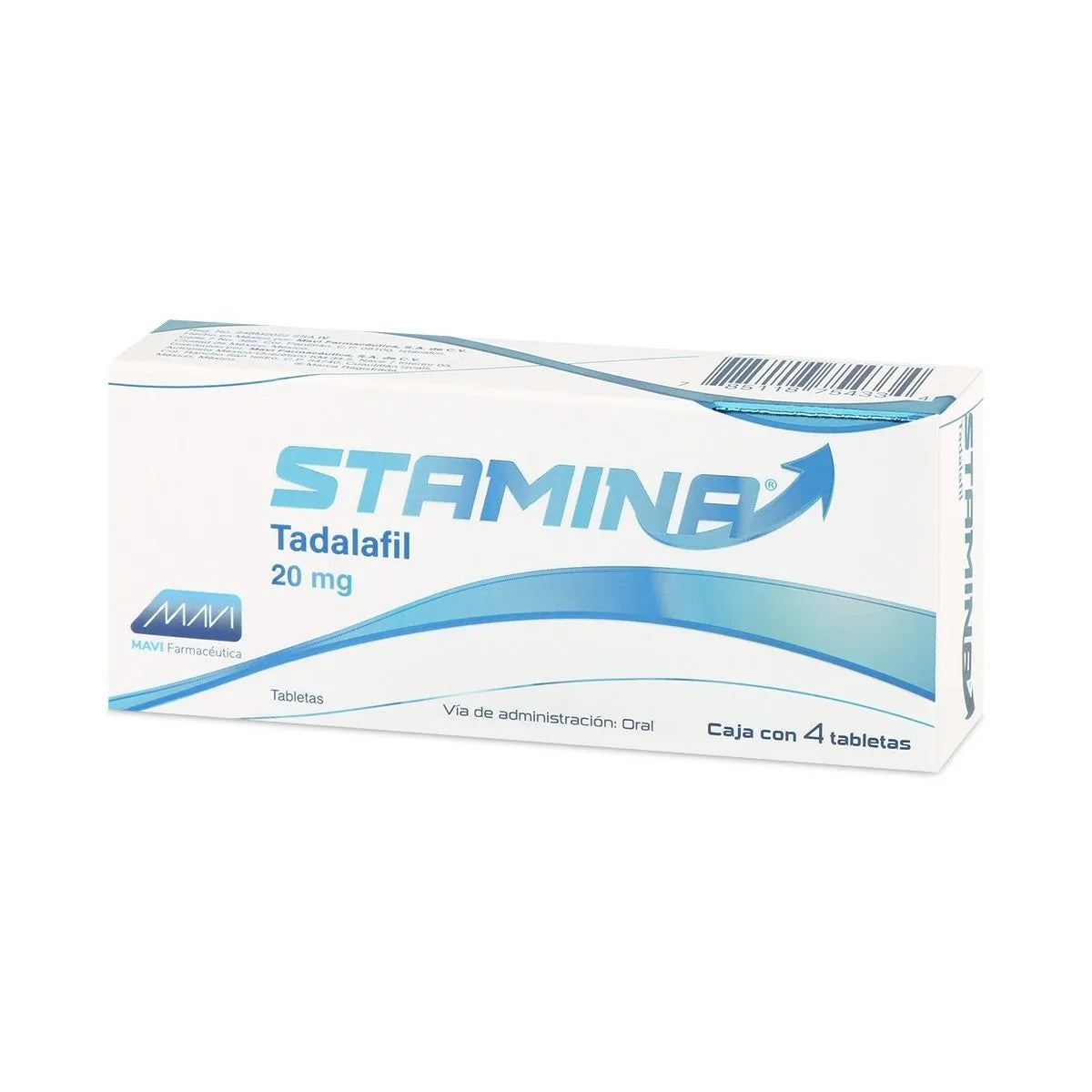 STAMINA TADALAFIL 4 TABLETAS 20MG