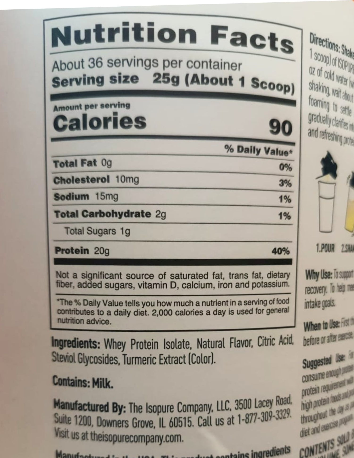 NB ISOPURE INFUSIONS 1.98LBS CITRUS LEMONADE