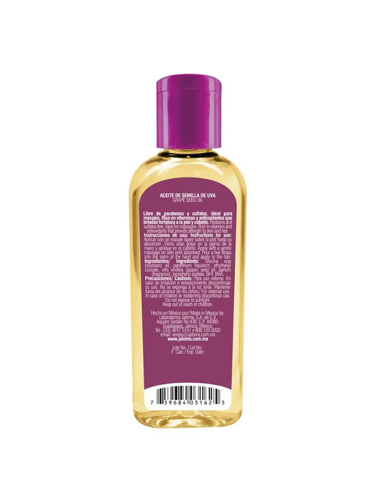 JALOMA GRAPE SEED OIL 120 ML