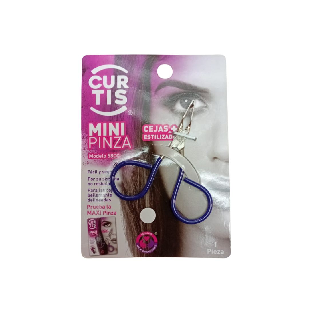 MINI SCISSOR TWEEZER EYEBROW MOD 58CC W/1PC