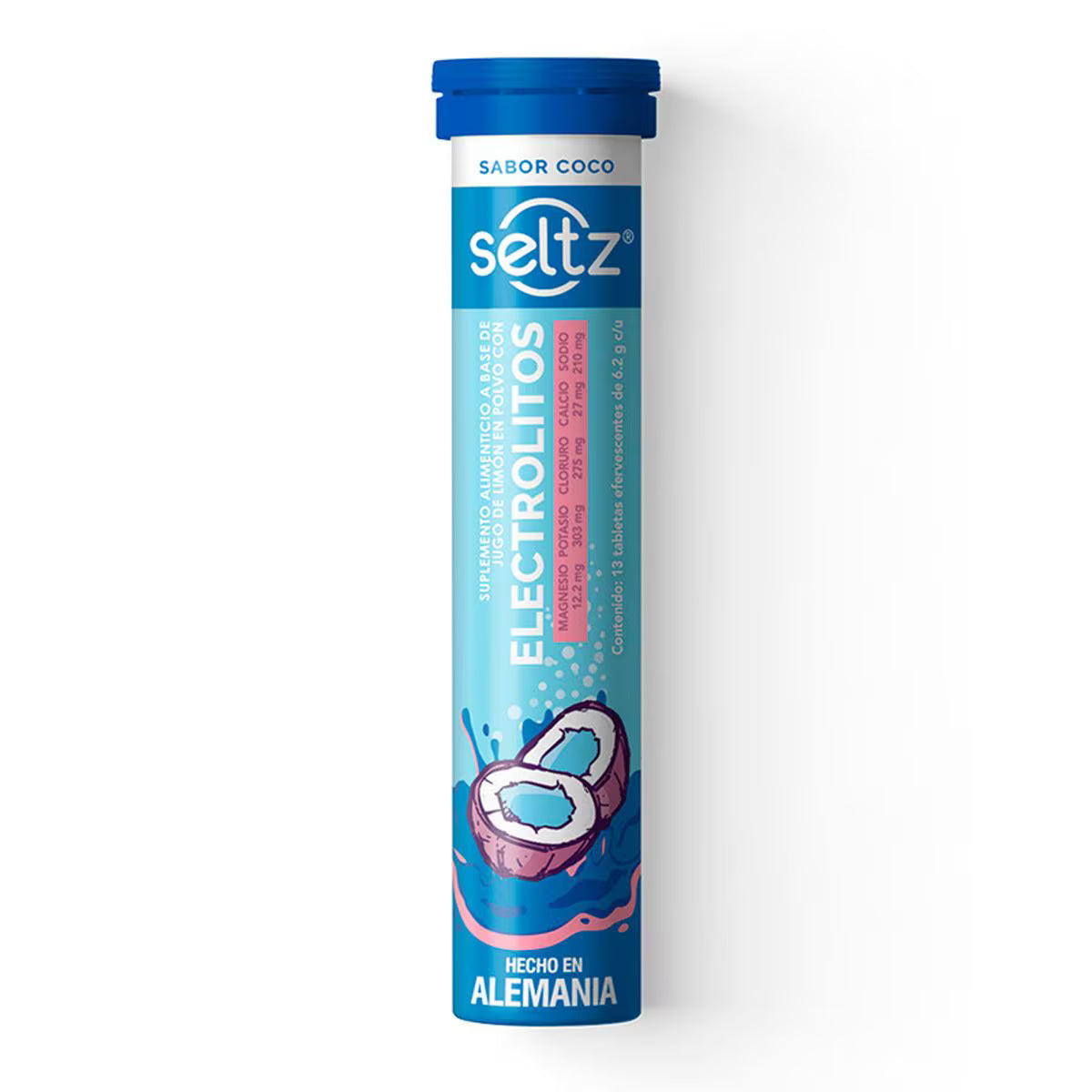 ELECTROLYTES (SELTZ) 13 EFFERVESCENT TABLETS COCONUT FLAVOR 6.2G