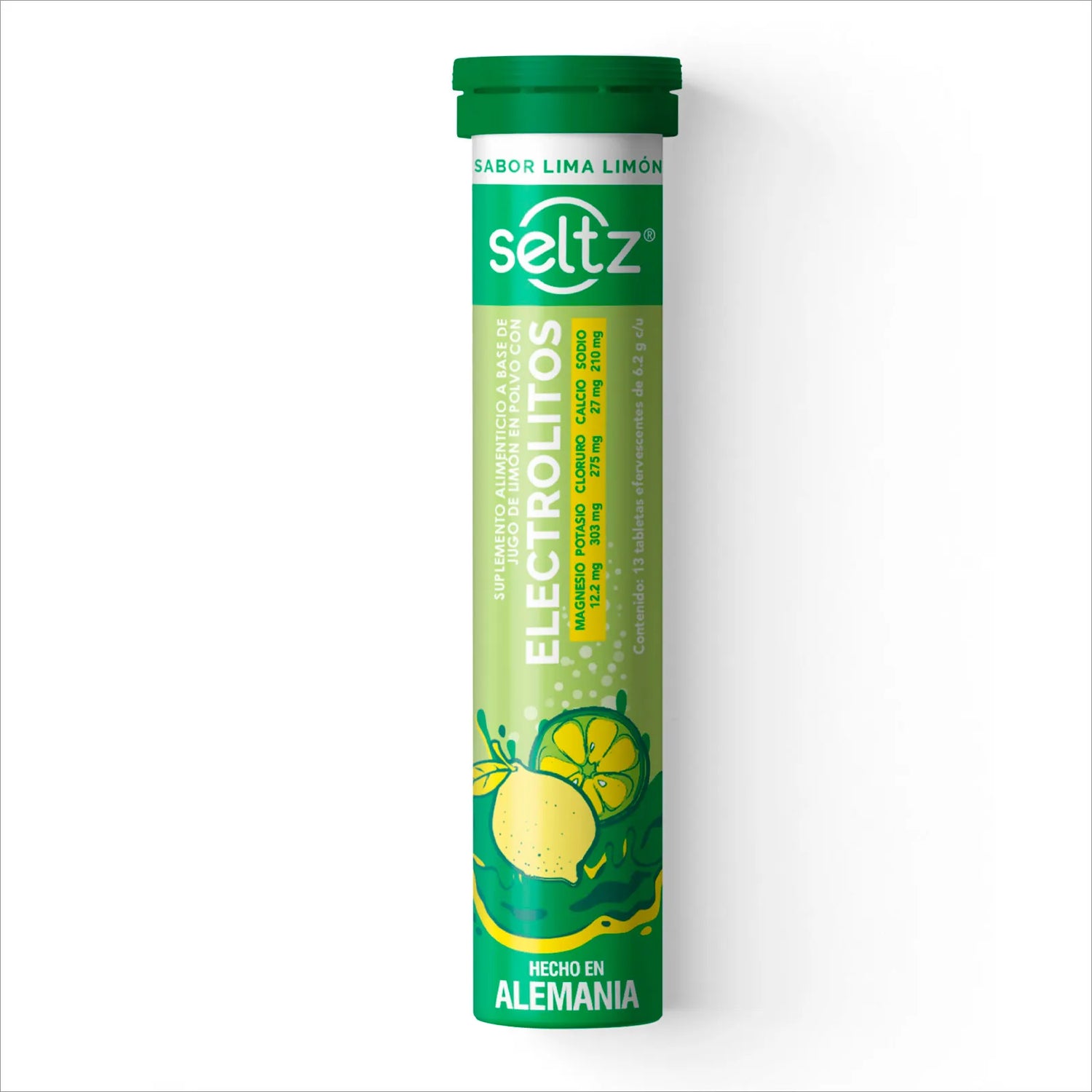ELECTROLYTES (SELTZ) 13 EFFERVESCENT TABLETS LIME LEMON FLAVOR 6.2G