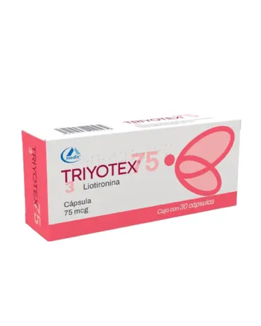 TRIYOTEX (LIOTHYRONINE) 30CAPS 75MCG