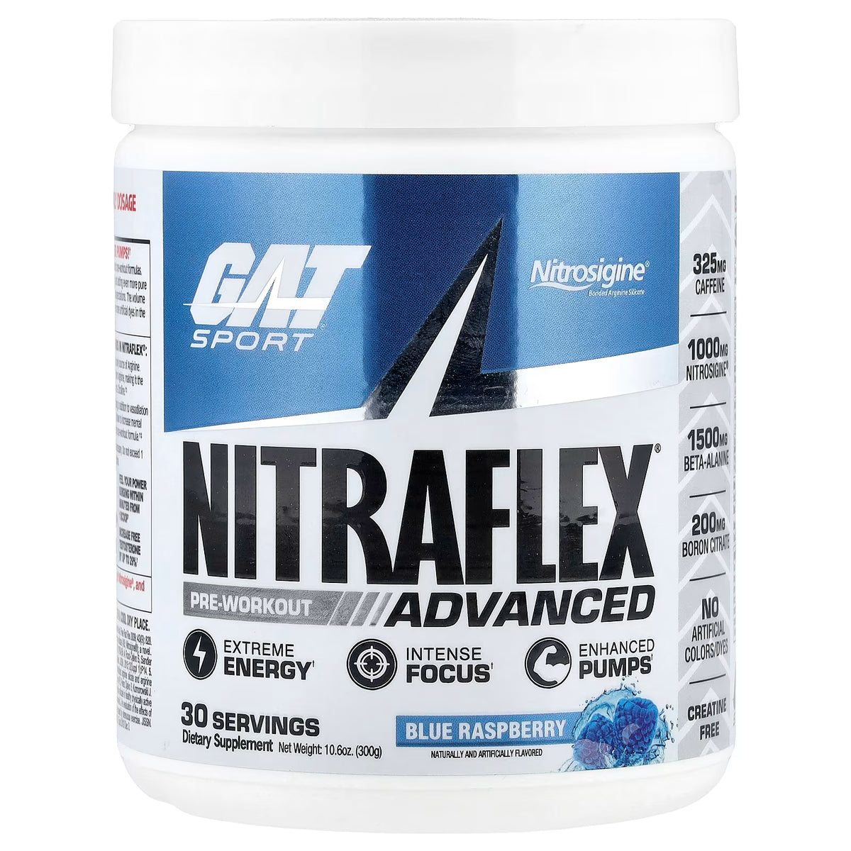 NITRAFLEX BLUE RASPBERRY 300 GRAMOS