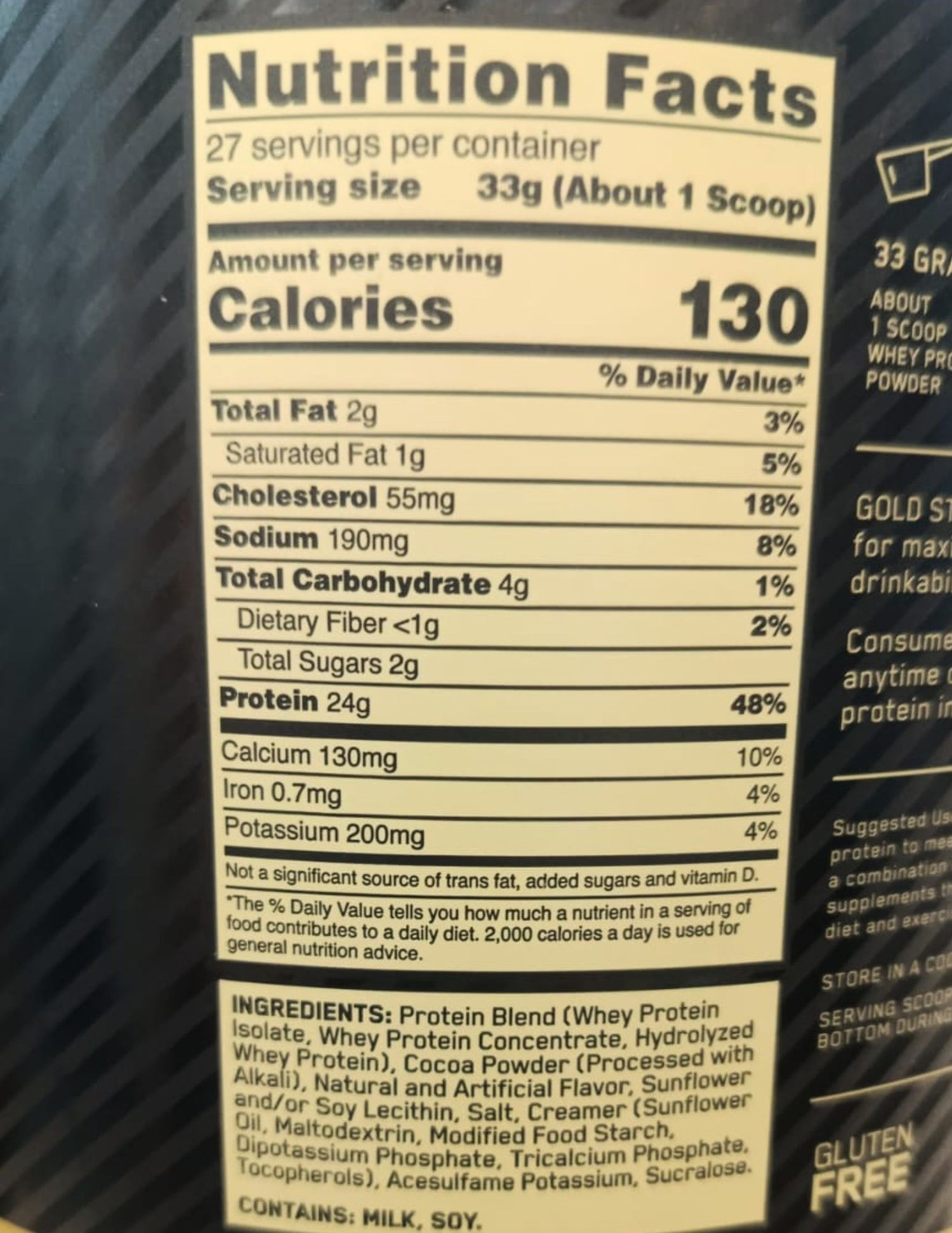 ON 100% WHEY GOLD STD 2LBS CHOCOLATE PEANUT BUTTER