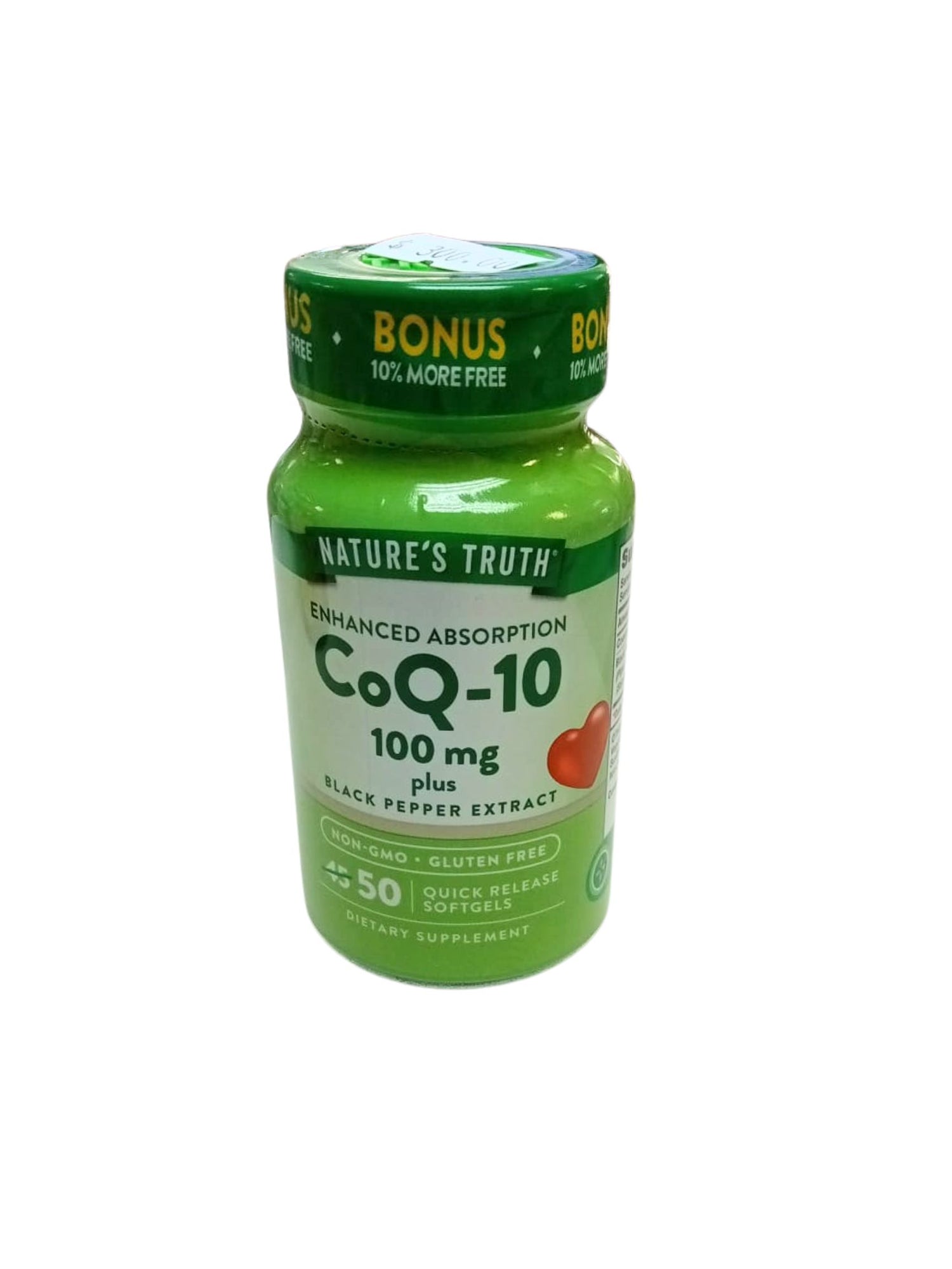 COQ-10 100 MG PLUS 50 SOFTGELS NATURE'S TRUTH