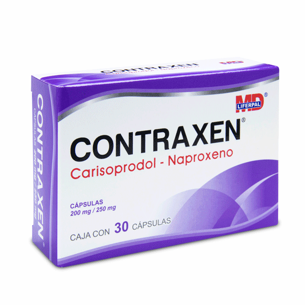 CONTRAXEN (CARISOPRODOL/NAPROXEN) 200MG/250MG 30 CAPSULES