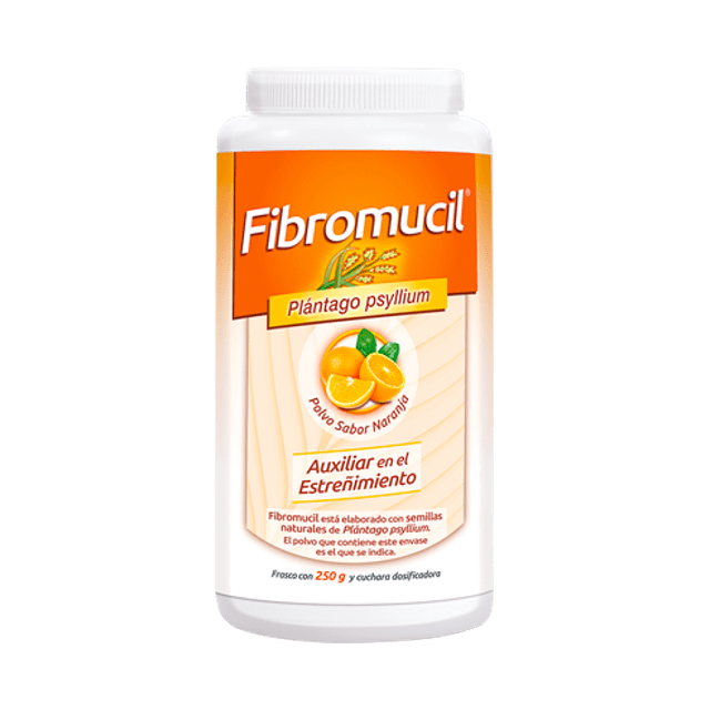 FIBROMUCIL POLVO SABOR NARANJA 250G