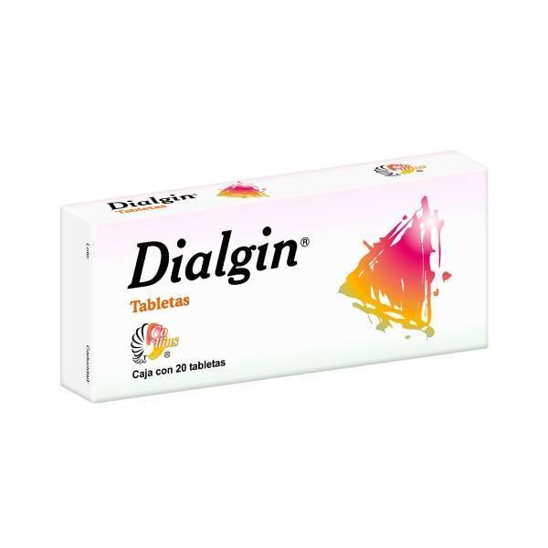 DIALGIN 200MG/200MG/50MG/2MG 20TABLETS
