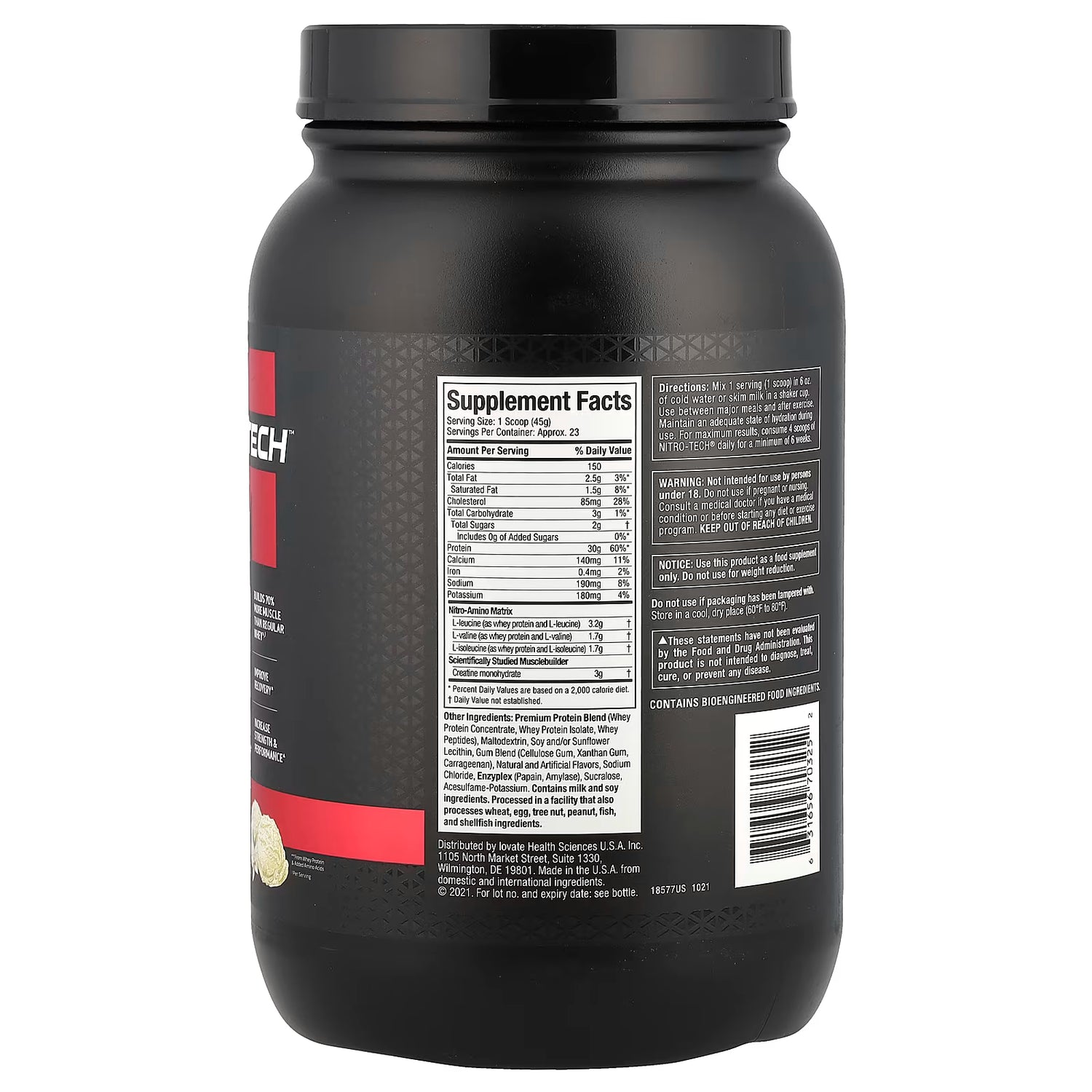 MT NITRO TECH WHEY PROTEIN 2.2 LB VAINILLA