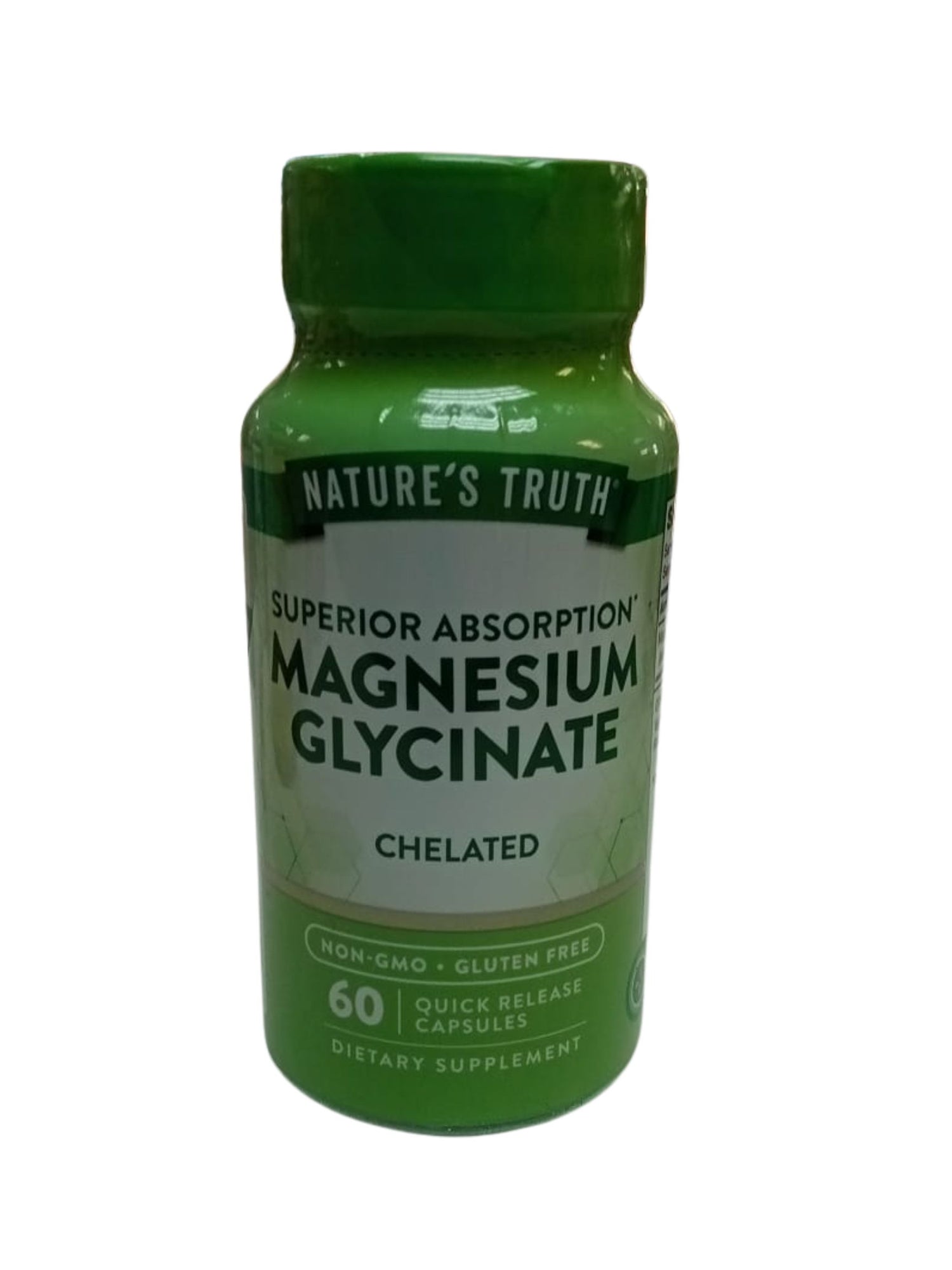 MAGNESIUM (GLYCINATE) 60 CAPSULES NATURES TRUTH