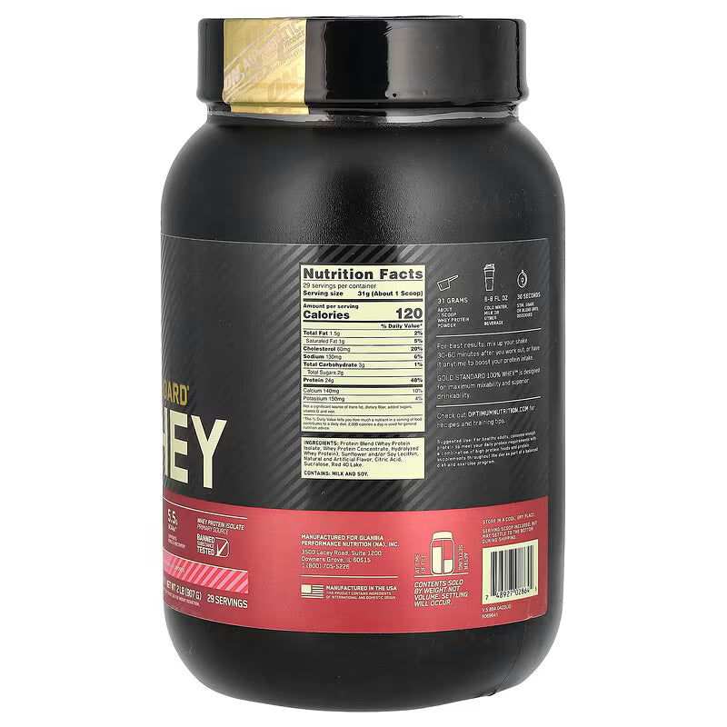 ON 100% WHEY GOLD STANDARD 2LBS STRAWBERRY