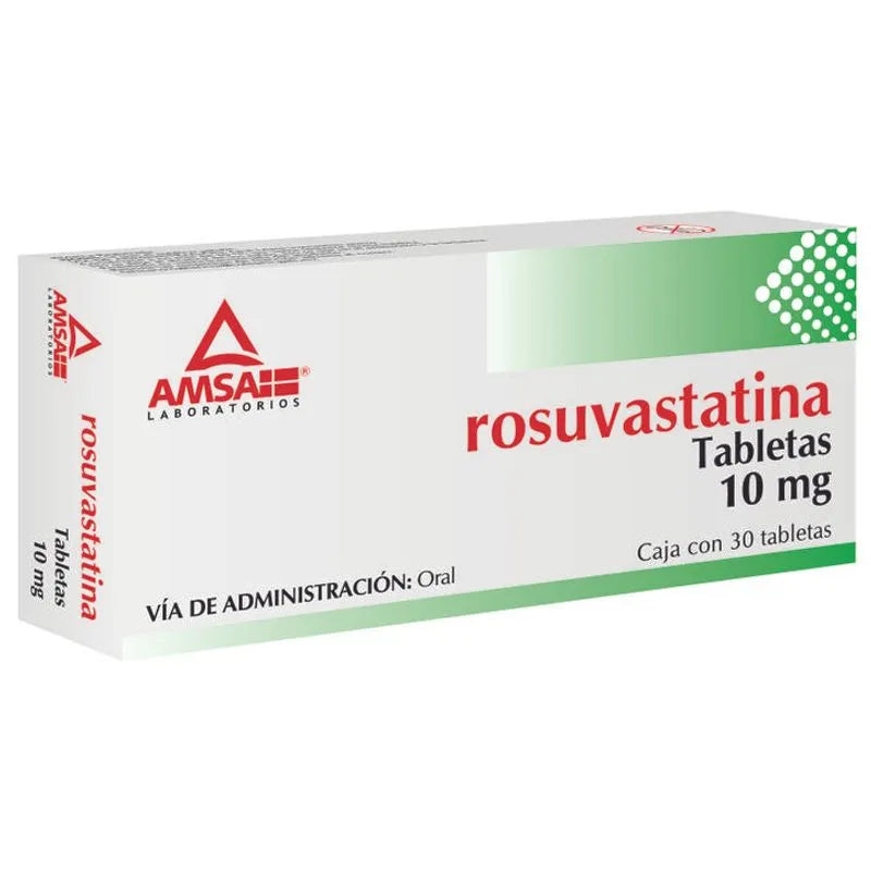 ROSUVASTATIN 10MG 30 TABLETS