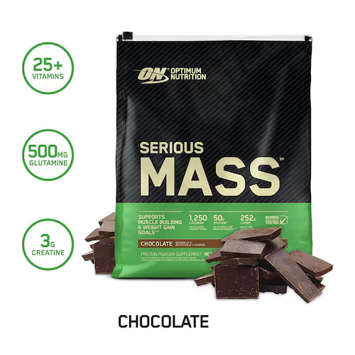 ON SERIOUS MASS 12LBS CHOCOLATE - OPTIMUM NUTRITION