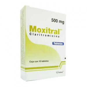 MOXITRAL (CLARITHROMYCIN) 500MG W/10TABLETS