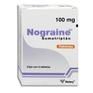 NOGRAINE (SUMATRIPTAN) 100MG W/2TABS