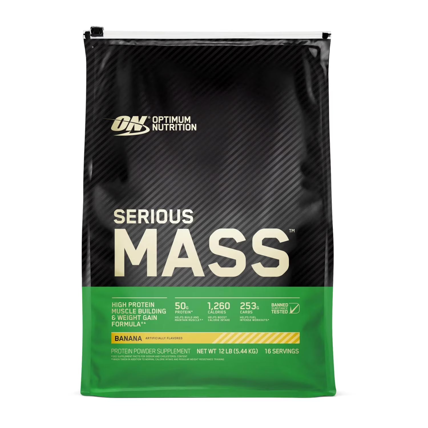 ON SERIOUS MASS 12LBS BANANA - OPTIMUM NUTRITION