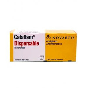CATAFLAM DISPERSABLE (DICLOFENAC) 18 TABS 46.5MG