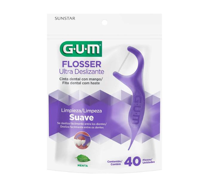HILO DENTAL GUM ULTRA DESLIZANTE MENTA 40 PIEZAS
