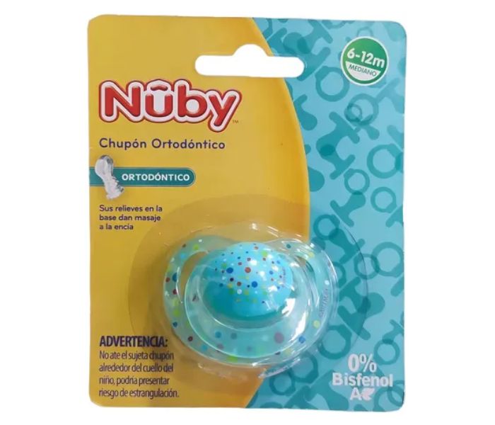 CHUPÓN NUBY ORTODÓNTICO 6-12 MESES