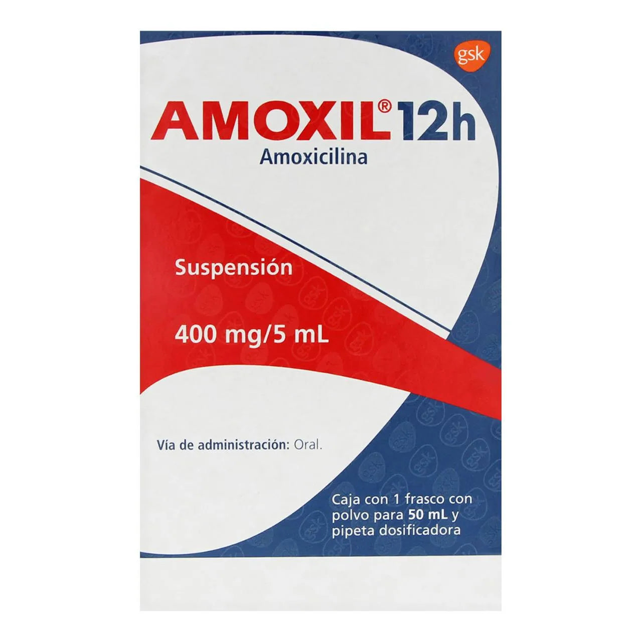 AMOXIL 12H (AMOXICILLIN) SUSPENSION 400MG/5ML 50ML