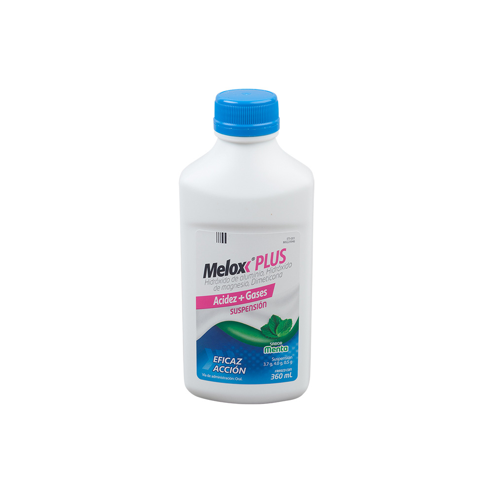 MELOX PLUS (ALUMINUM, MAGNESIUM, AND DIMETHICONE) MINT FLAVOR SUSPENSION