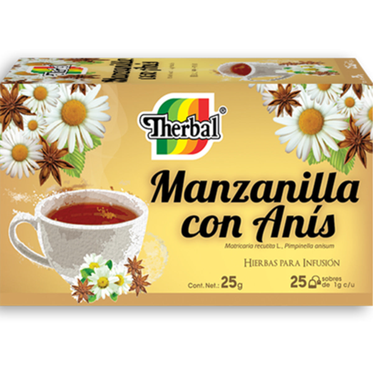 TE MANZANILLA CON ANIS 25 SOBRES