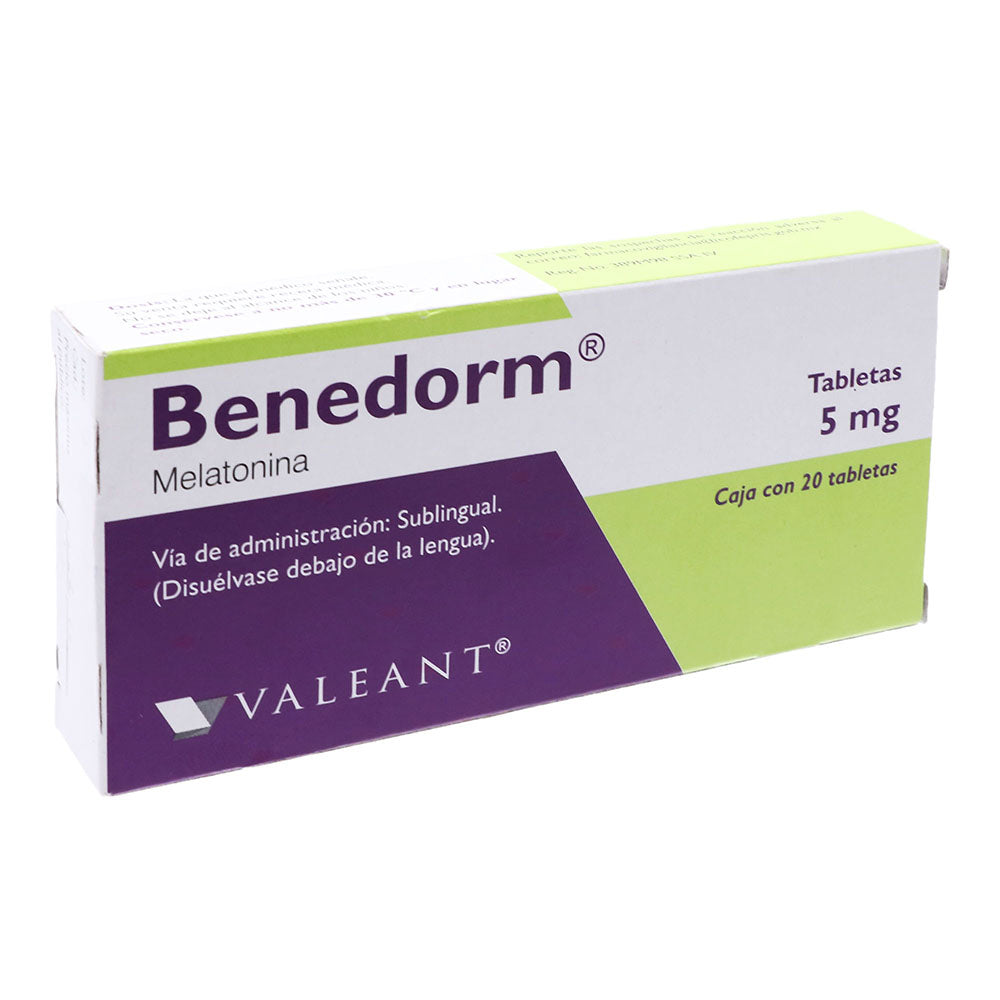 BENEDORM 20 SUBLINGUAL TABLETS 5MG