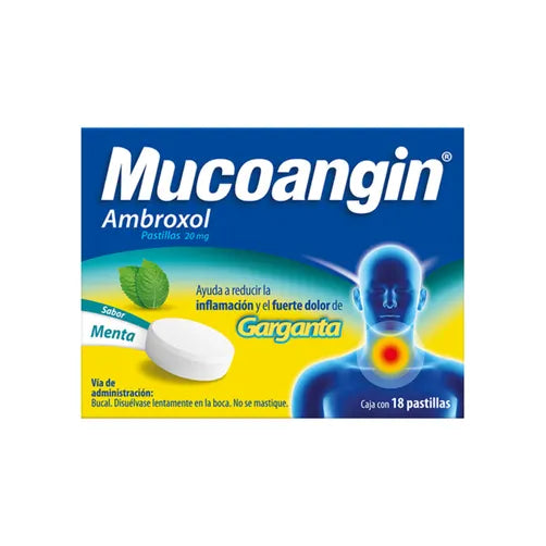 MUCOANGIN MINT FLAVOR (AMBROXOL) 20MG 18TABLETS