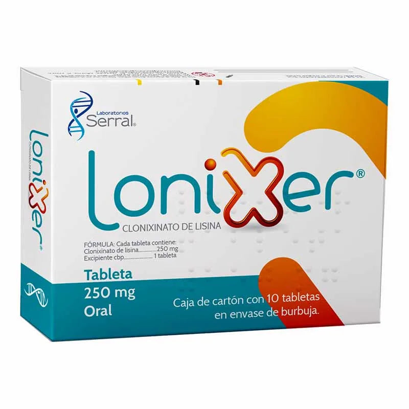 LONIXER (LYSINE CLONIXINATE) 250MG 10 TABLETS