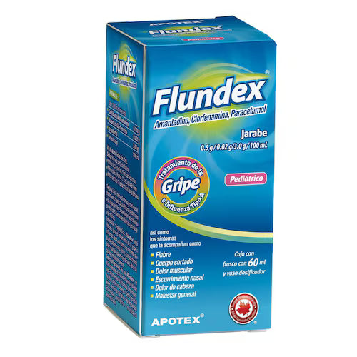 FLUNDEX (AMANTADINE, CHLORPHENAMINE, PARACETAMOL) SYRUP 60ML