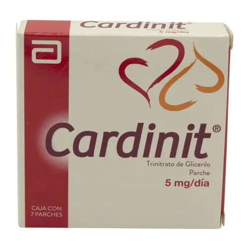 CARDINIT (TRINITRATO DE GLICERILO) 7 PARCHES 5MG