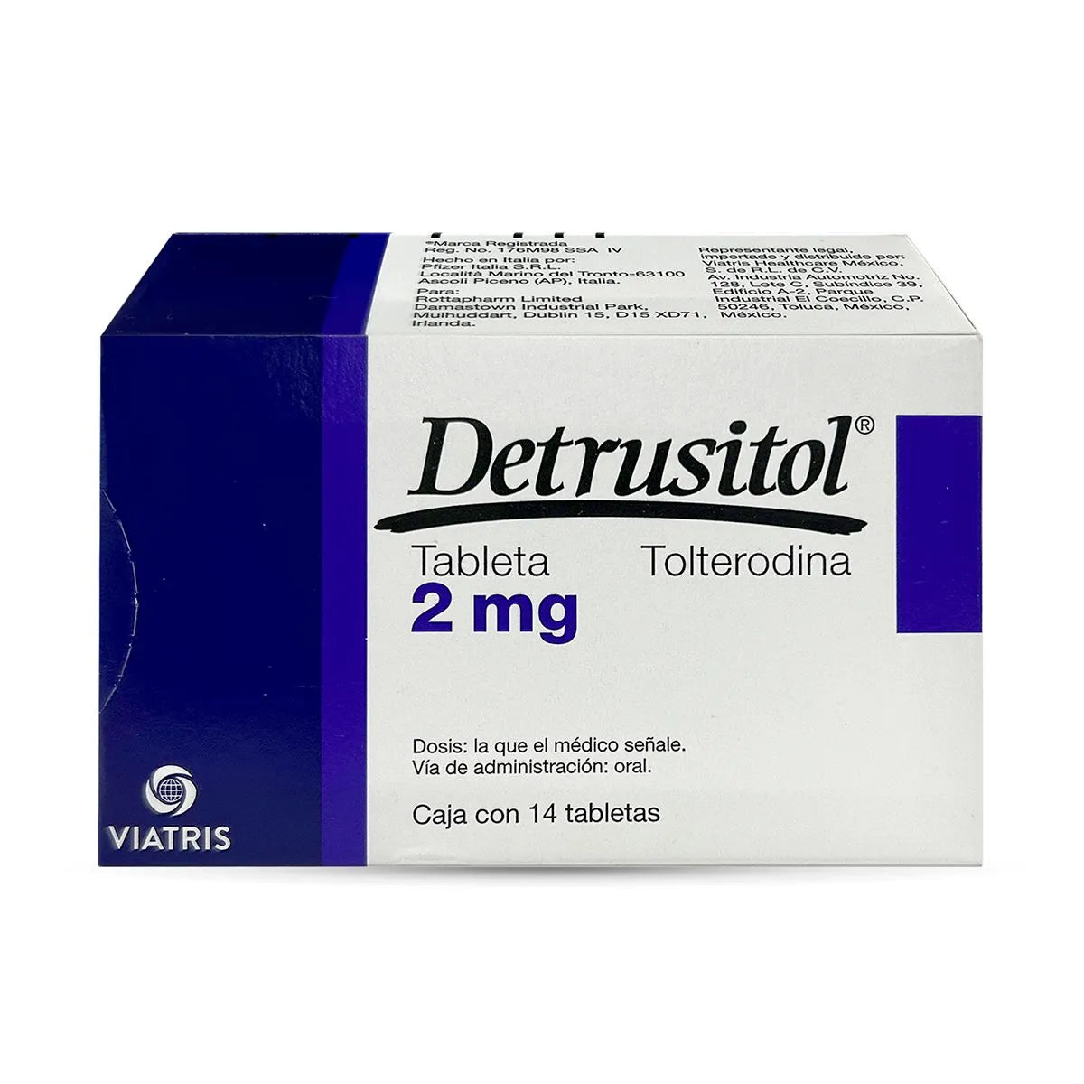DETRUSITOL (TOLTERODINE) 2MG 14TAB