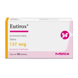 EUTHYROX (LEVOTHYROXINE SODIUM) 137MCG 50TABLETS